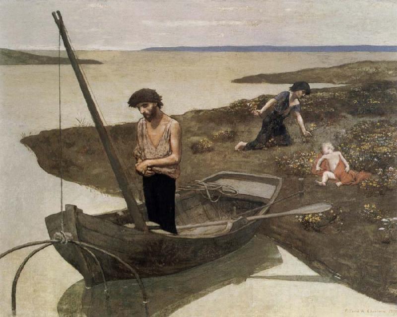 Pierre Puvis de Chavannes The Poor Fisherman oil painting picture